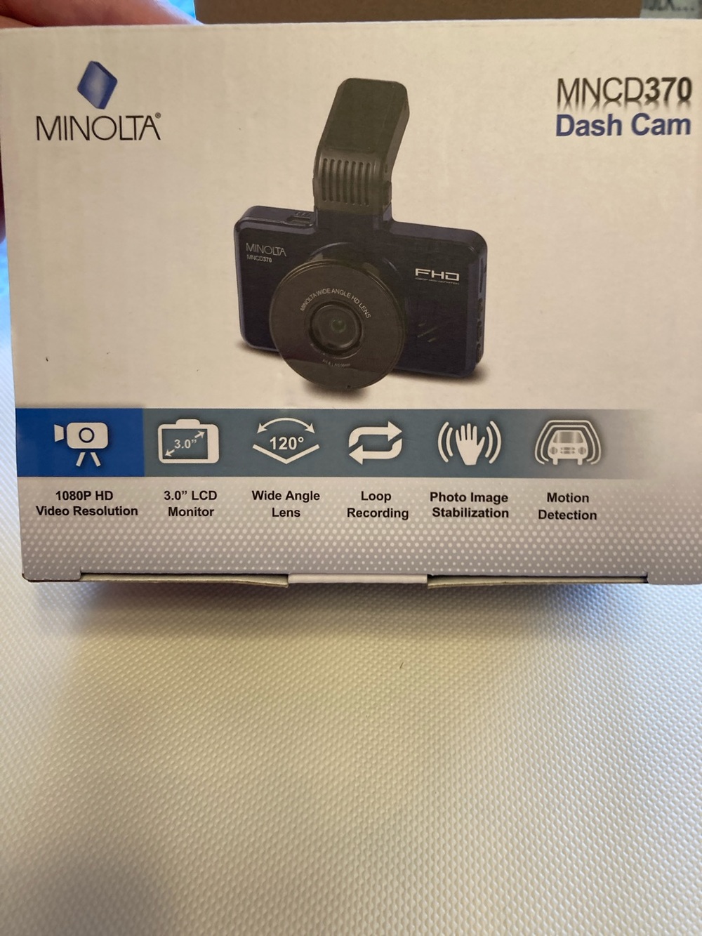 Minolta MNCDR370 Dash Cam in Black & White
New and Unopened